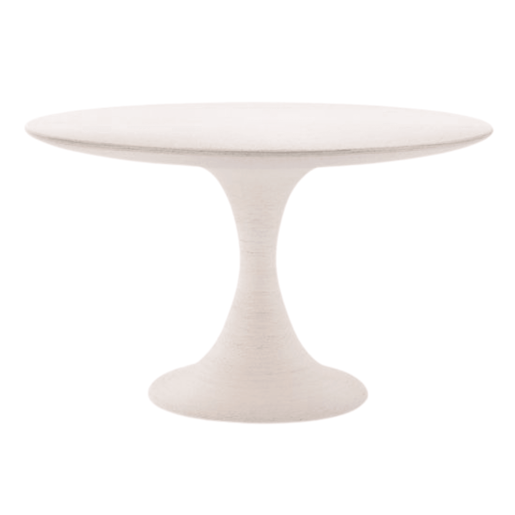 Large Rope Center Round White Dining Table - Dining Tables - The Well Appointed House