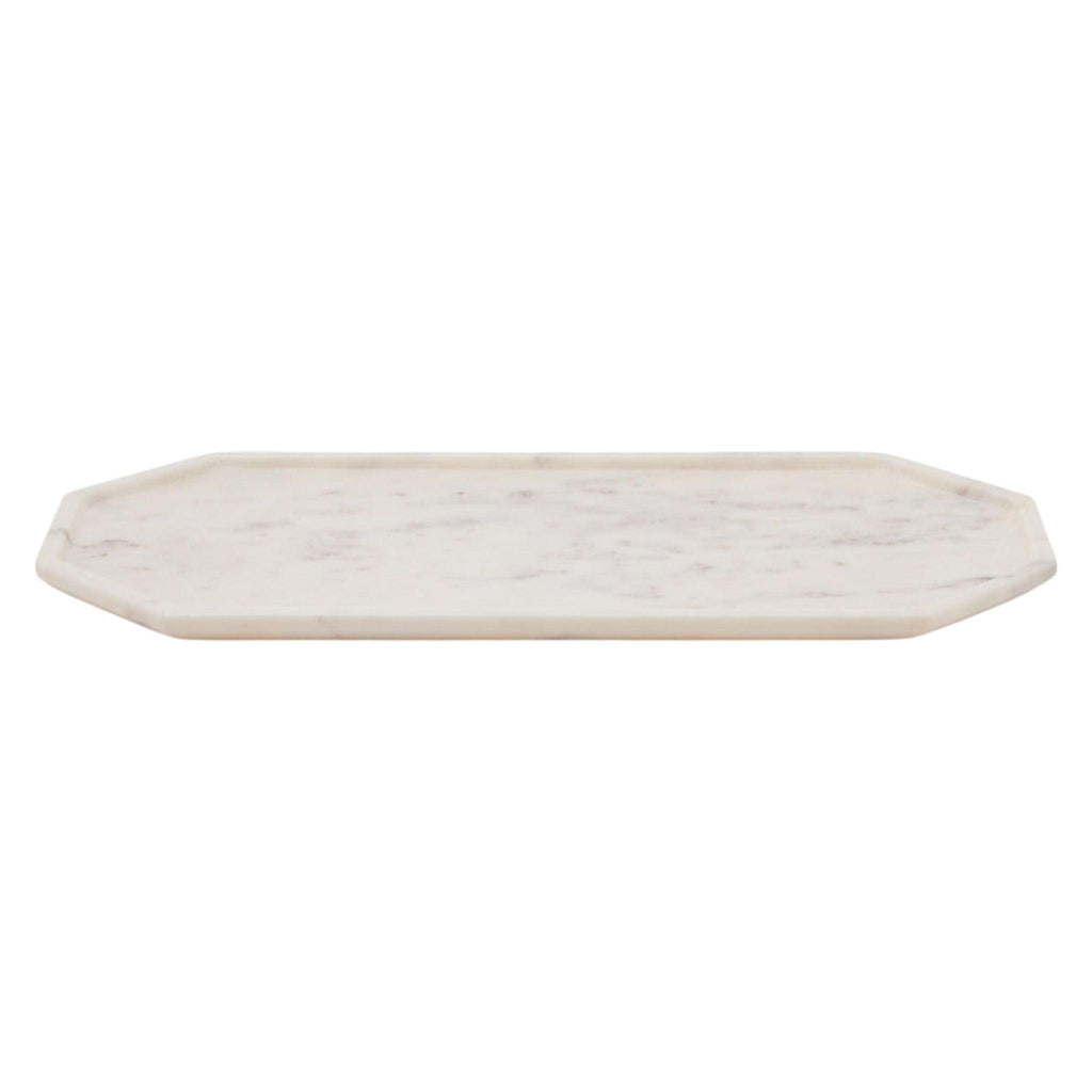 Large White Marble Serving Tray - Serveware - The Well Appointed House