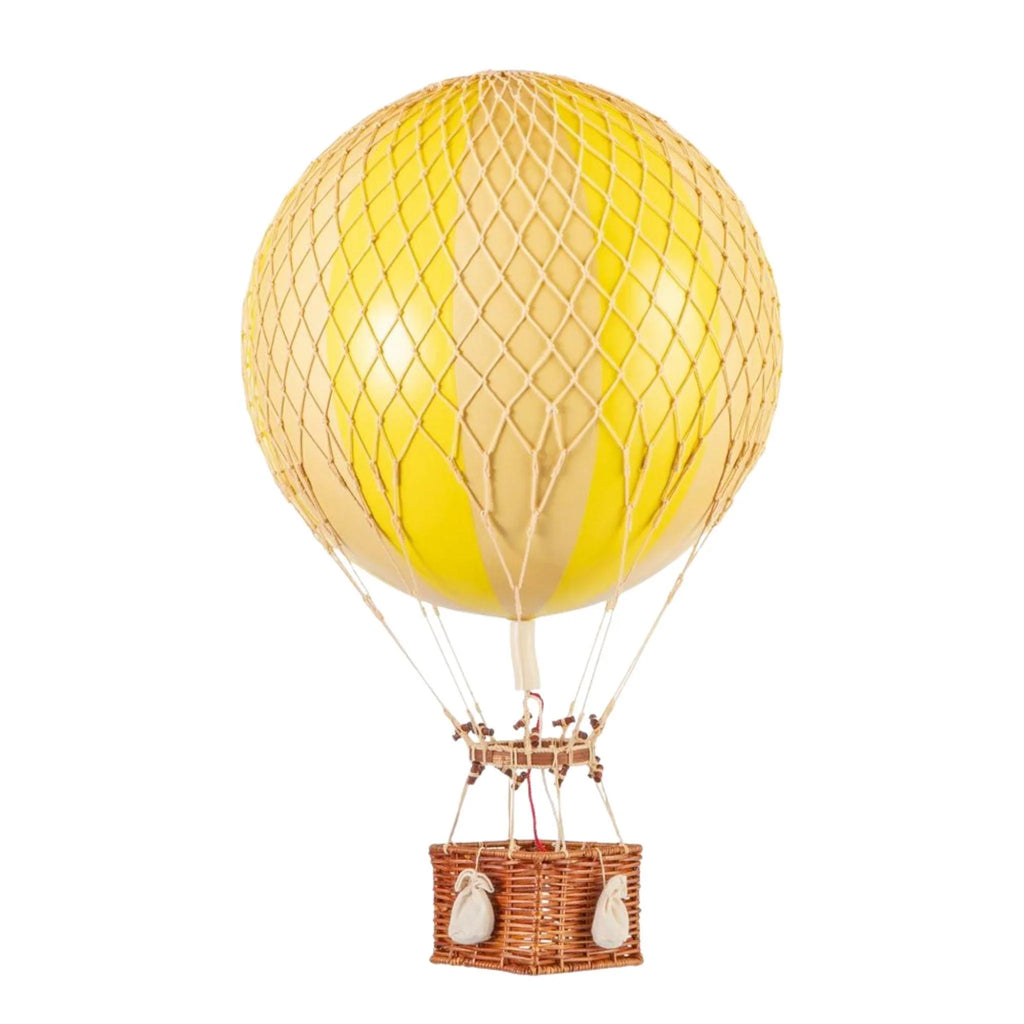 Large Yellow & Gold Striped Hot Air Balloon Model - Little Loves Decor - The Well Appointed House