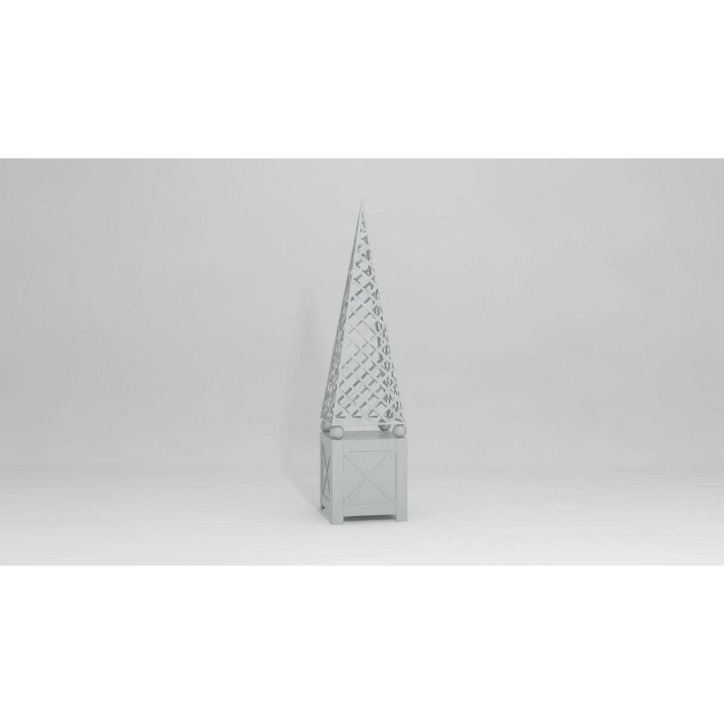 Lattice Design Garden Obelisk - Outdoor Statues - The Well Appointed House