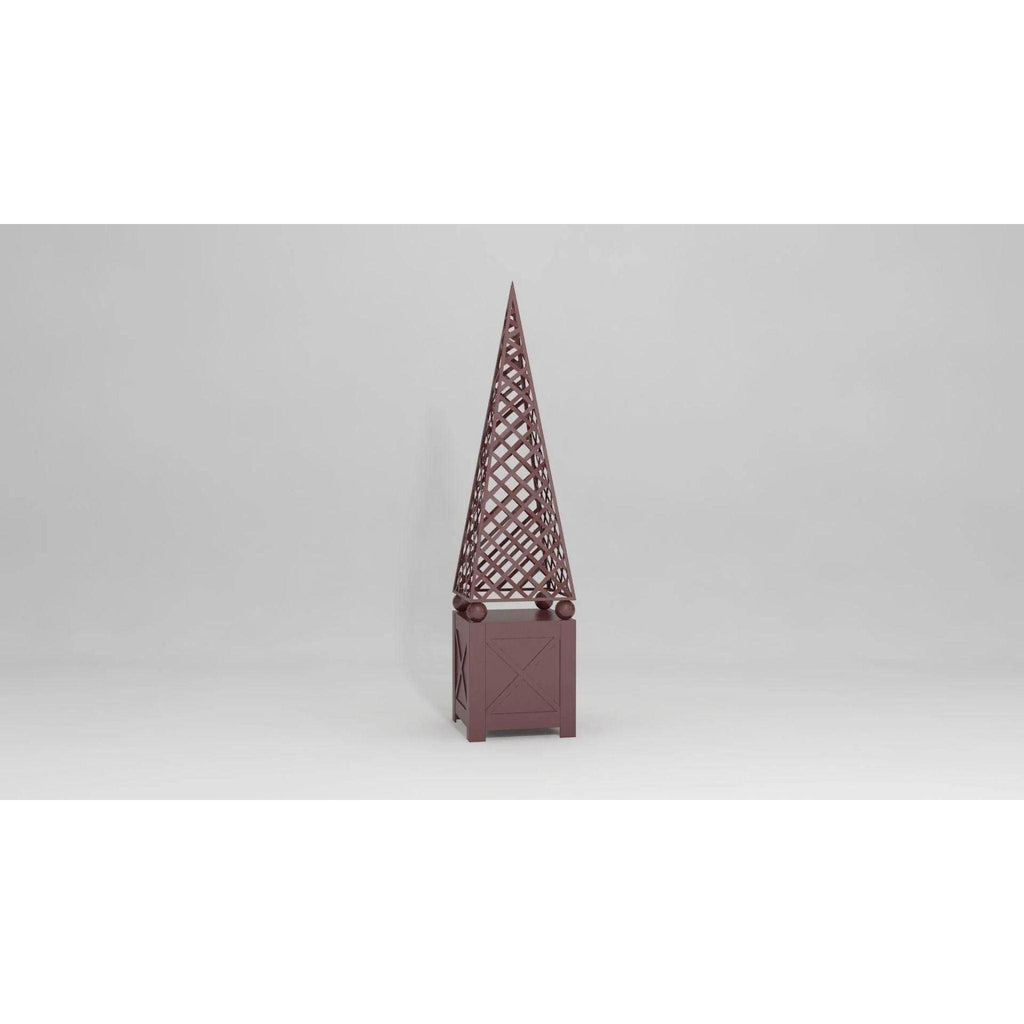 Lattice Design Garden Obelisk - Outdoor Statues - The Well Appointed House