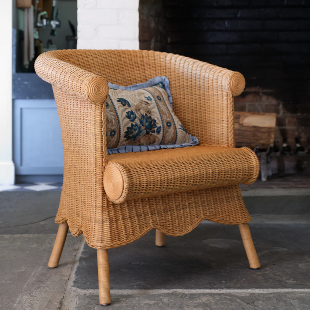 Laurel Rattan Armchair - The Well Appointed House