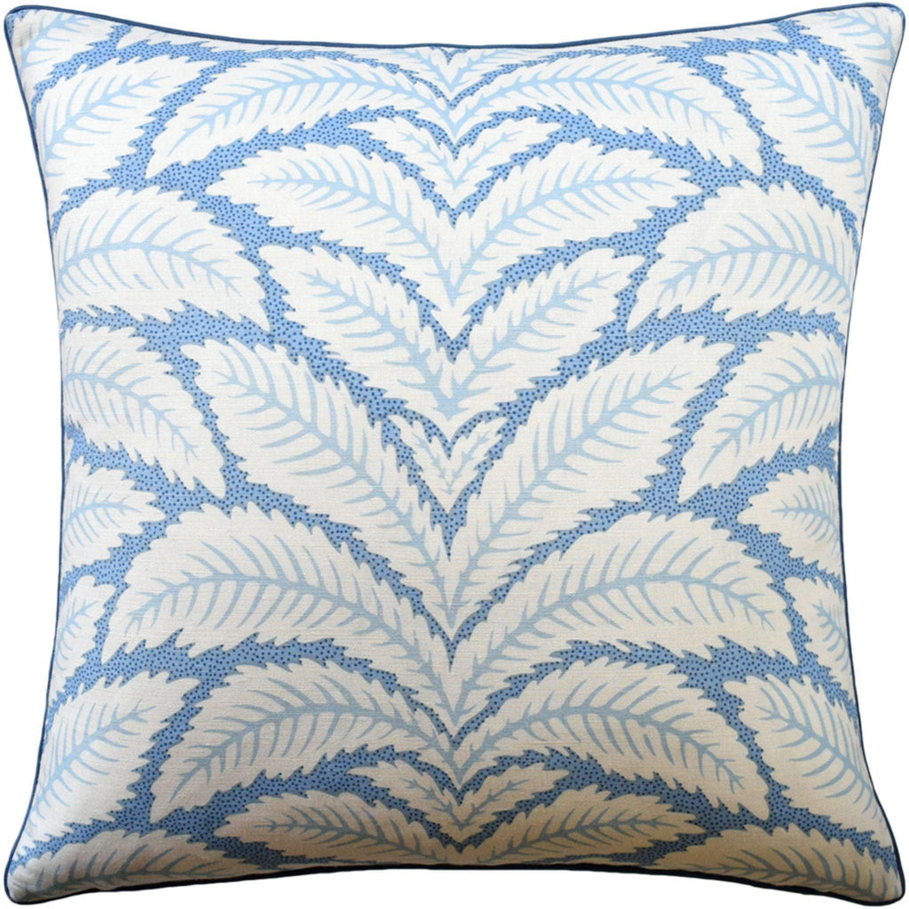 Leaf Design Linen Throw Pillow - Pillows - The Well Appointed House