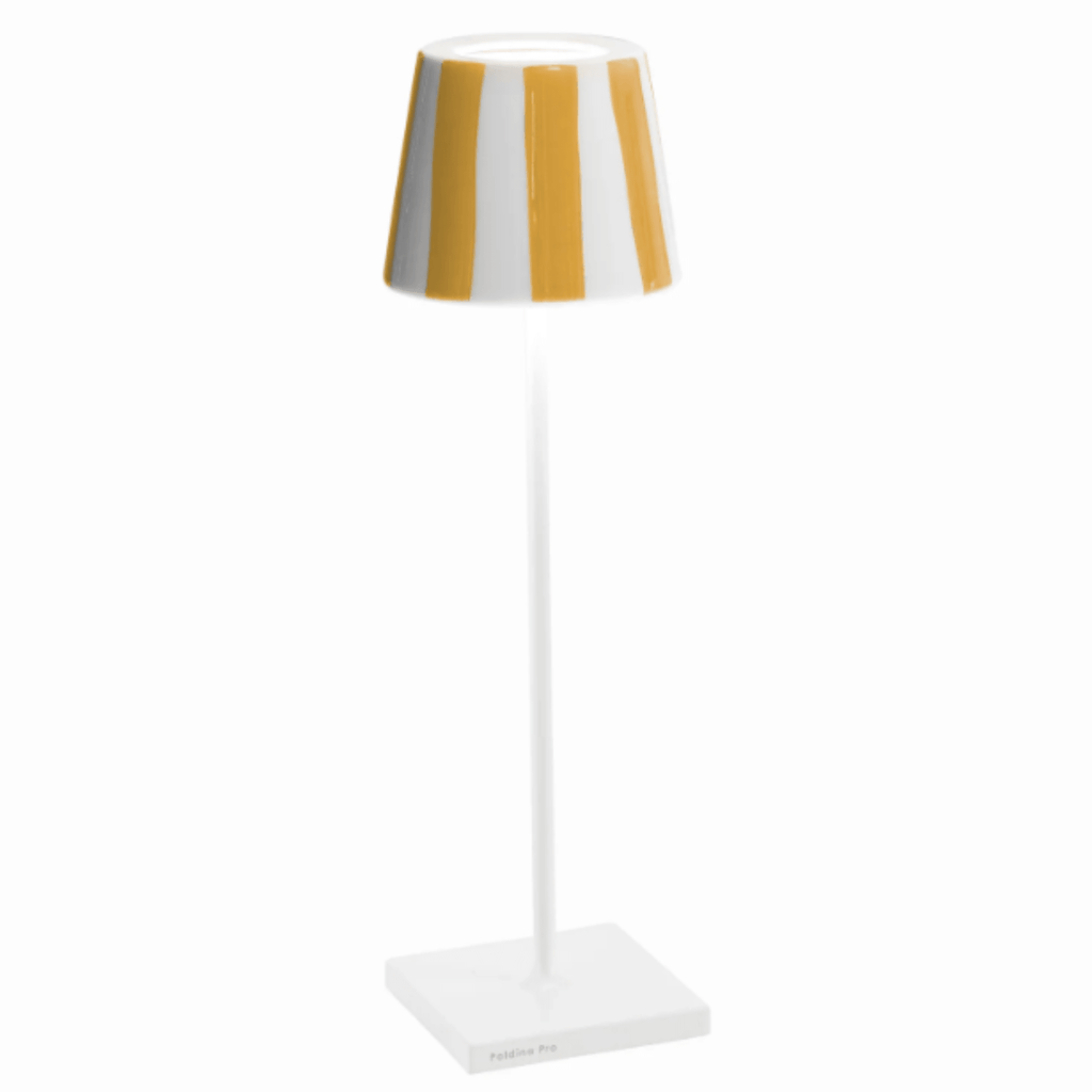 LED Indoor/Outdoor Cordless Lamp With Ceramic Shade - Table Lamps - The Well Appointed House