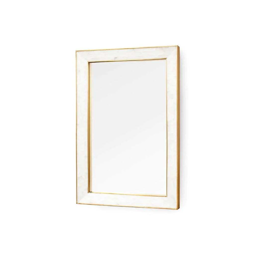 Leighton Mirror with Alabaster Frame - Wall Mirrors - The Well Appointed House