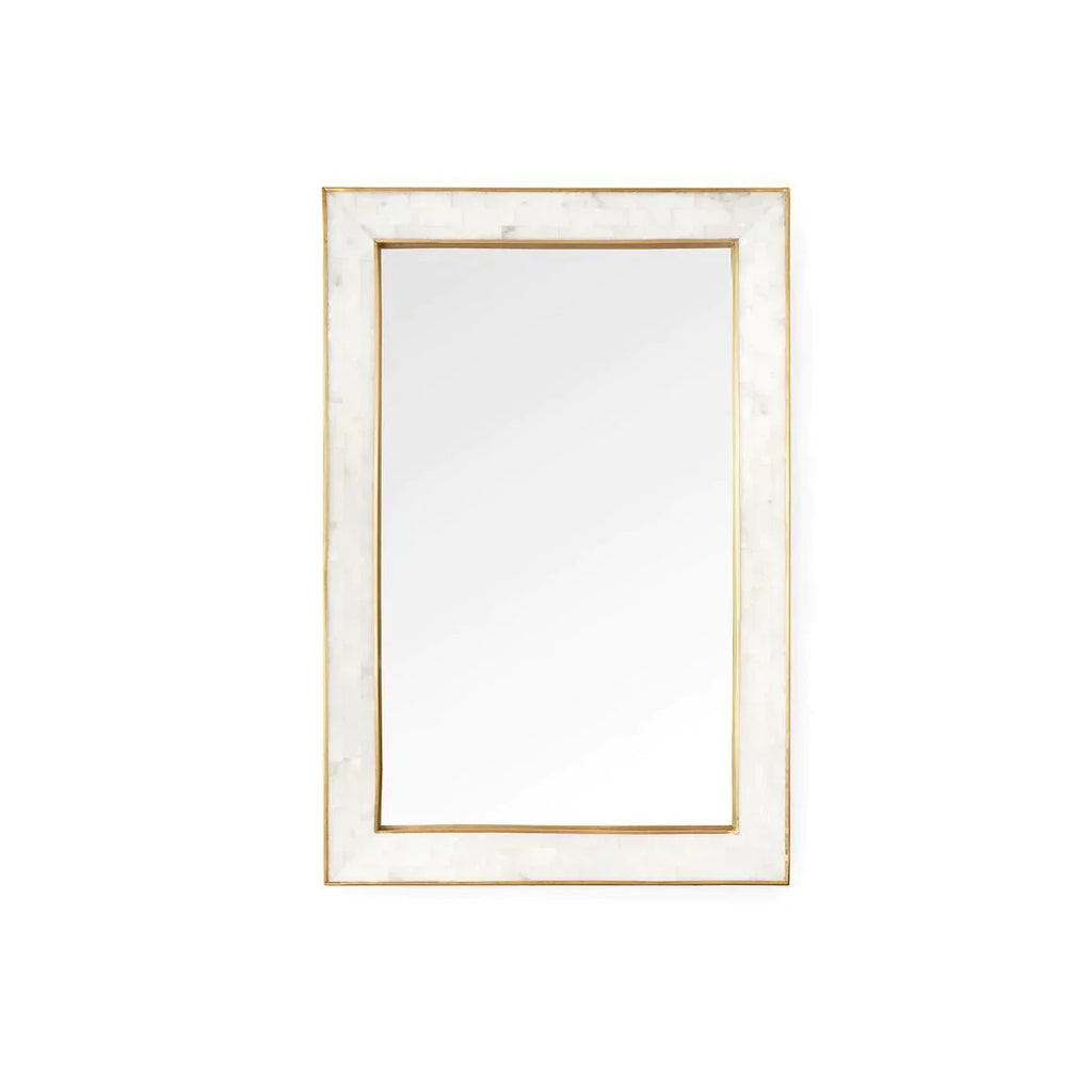 Leighton Mirror with Alabaster Frame - Wall Mirrors - The Well Appointed House
