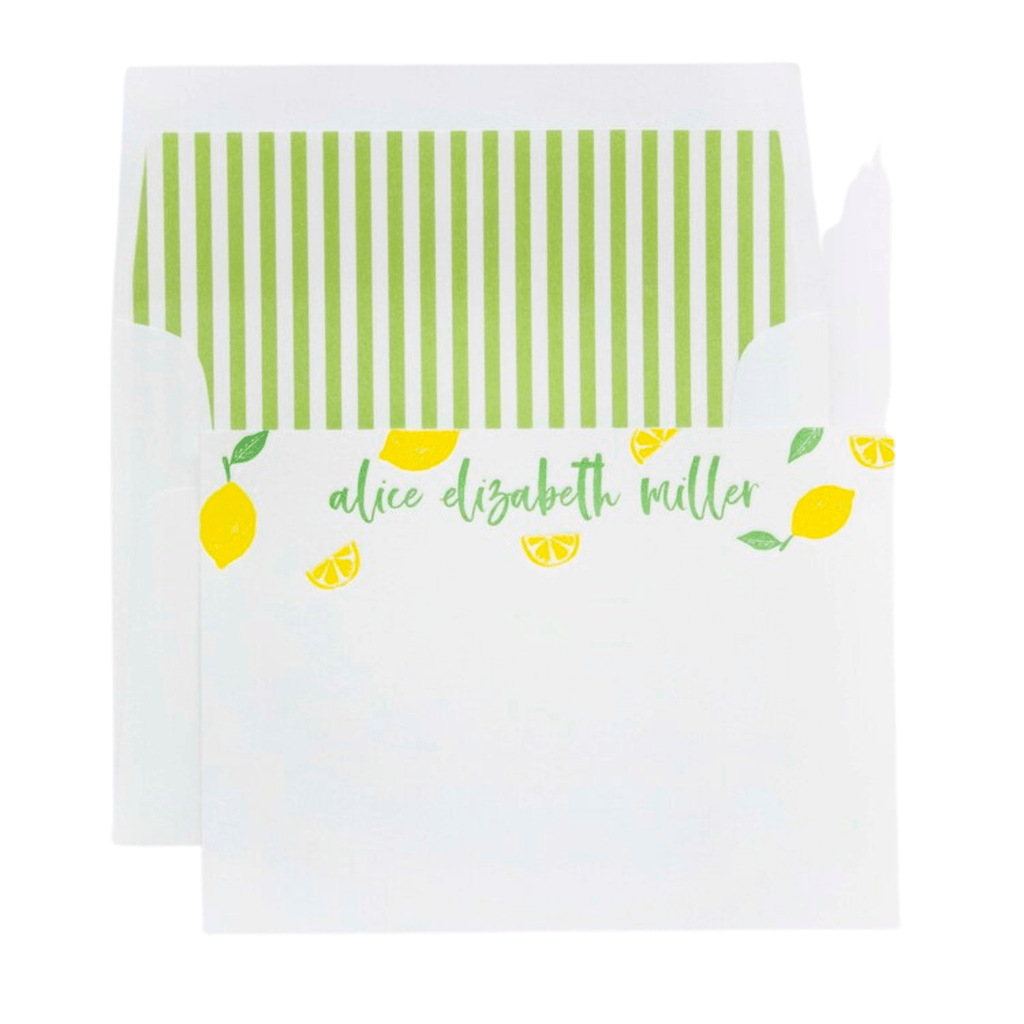 Lemons Personal Stationery - D110 - Stationery - The Well Appointed House