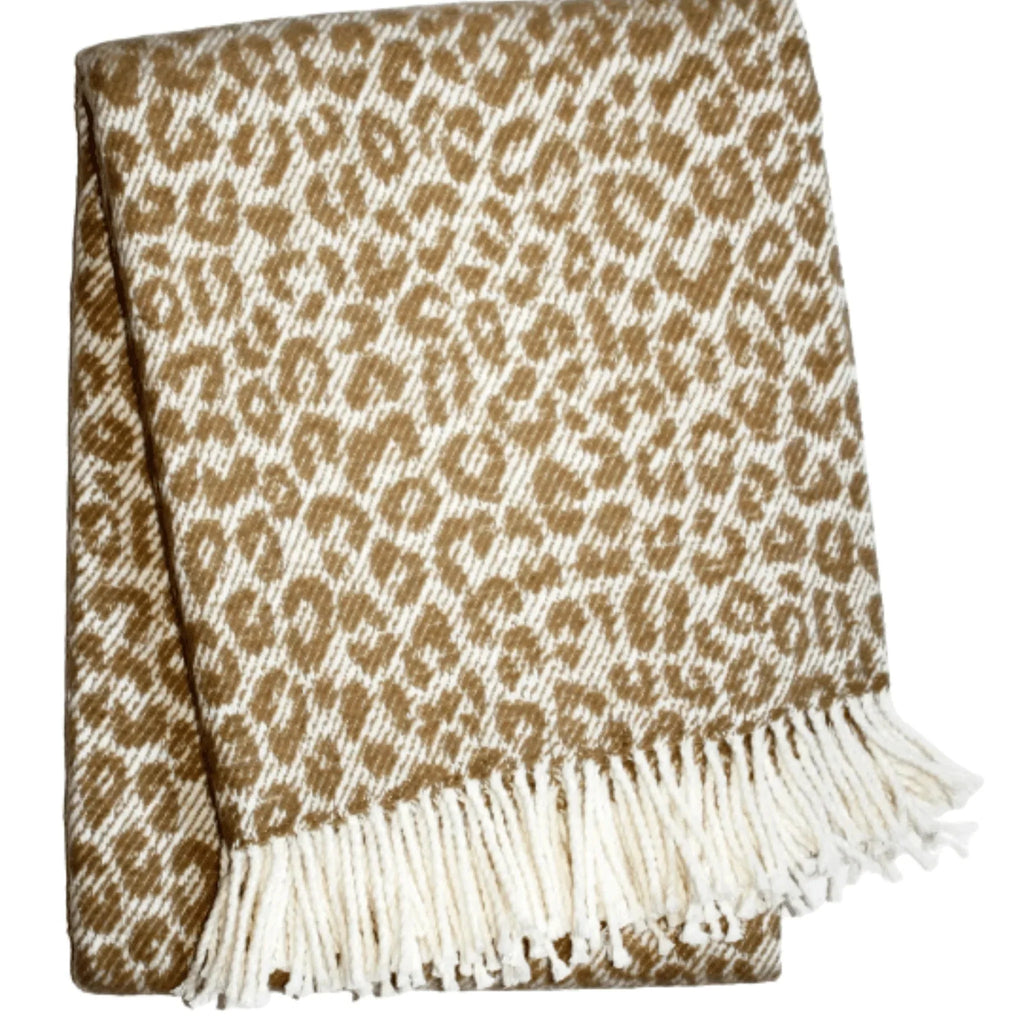 Leopard Print Throw - Throw Blankets - The Well Appointed House