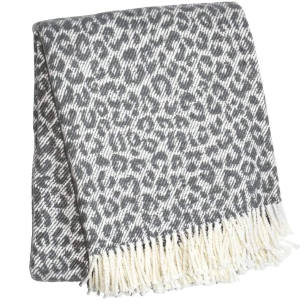 Leopard Print Throw - Throw Blankets - The Well Appointed House