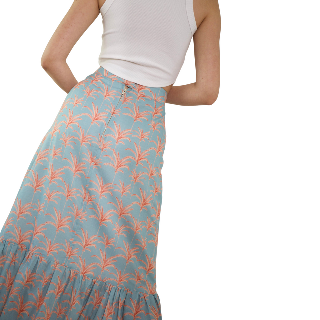 Lizzie Linen Skirt - Callista Palm  - The Well Appointed House 