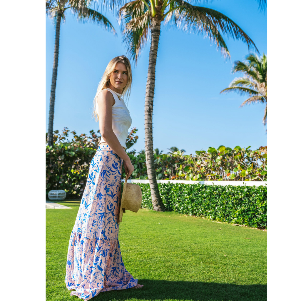 Lizzie Linen Skirt - Oslo - The Well Appointed House 