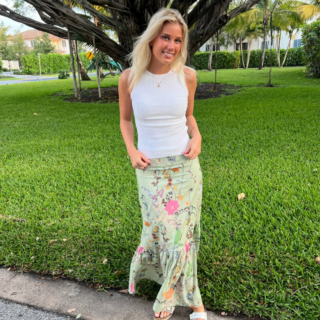 Lizzie Skirt - Nance Print - The Well Appointed House 