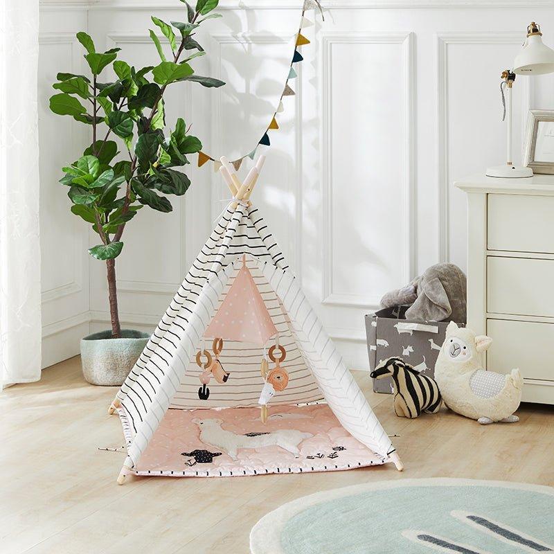Llama Activity Play Gym Teepee for Babies - Little Loves Playhouses Tents & Treehouses - The Well Appointed House