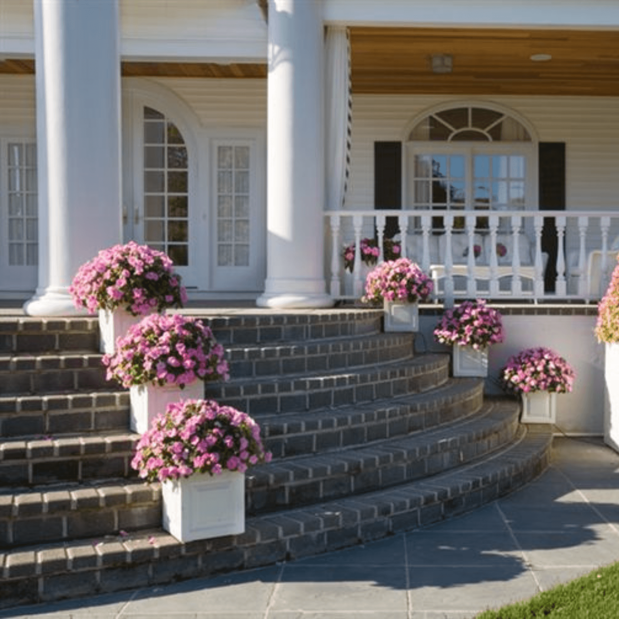 house & garden outdoor planter Capital Garden Fiberglass Sloane Square Planters