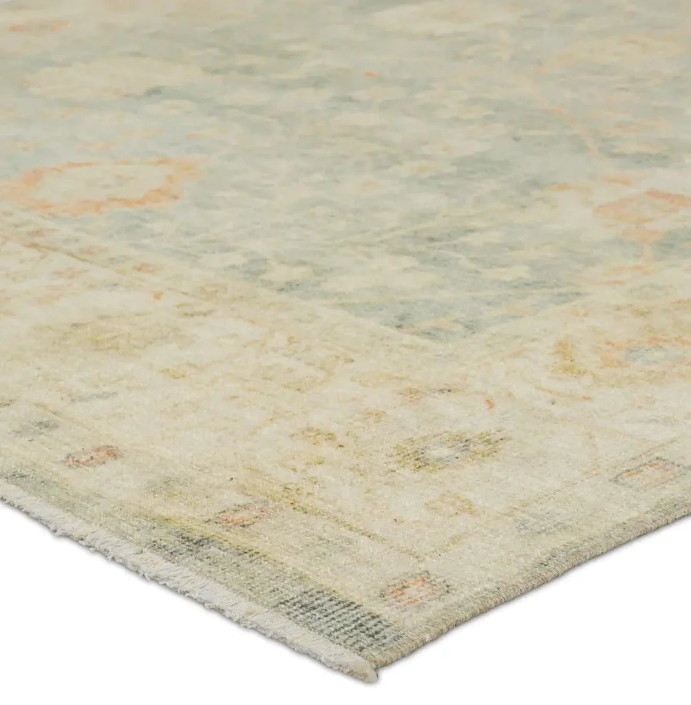 Lovato Area Rug in Yellow, Blue and Green Tones - Rugs - The Well Appointed House