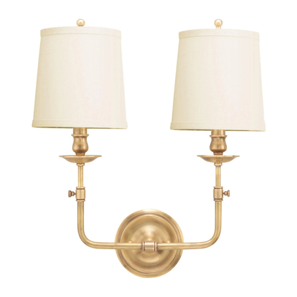 Ludlow One Light Wall Sconce with Pleated Shade Available in Five Finishes - Sconces - The Well Appointed House