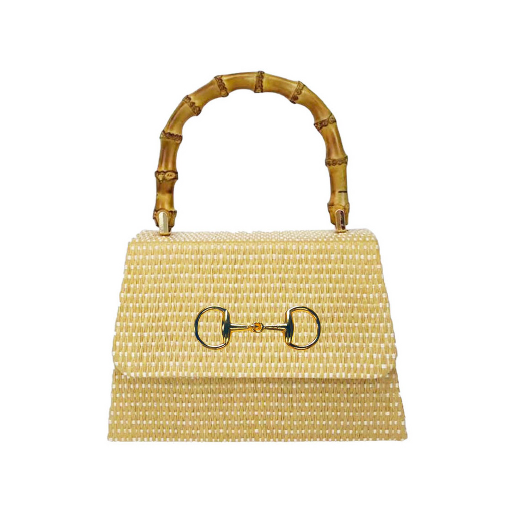 Lulu Straw Foldover Handbag - The Well Appointed House
