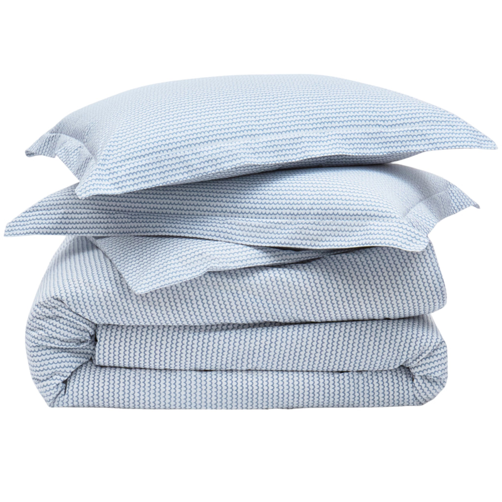 Luxe Premium Percale Duvet Set in La Mer - The Well Appointed House 