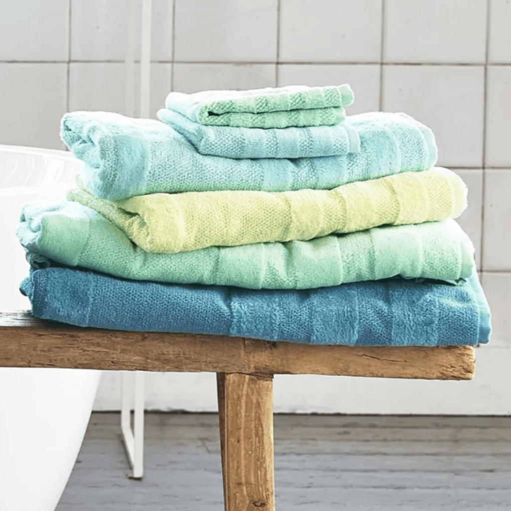 Luxurious 100% Cotton Acacia Lime Green Coniston Towels - Bath Towels - The Well Appointed House