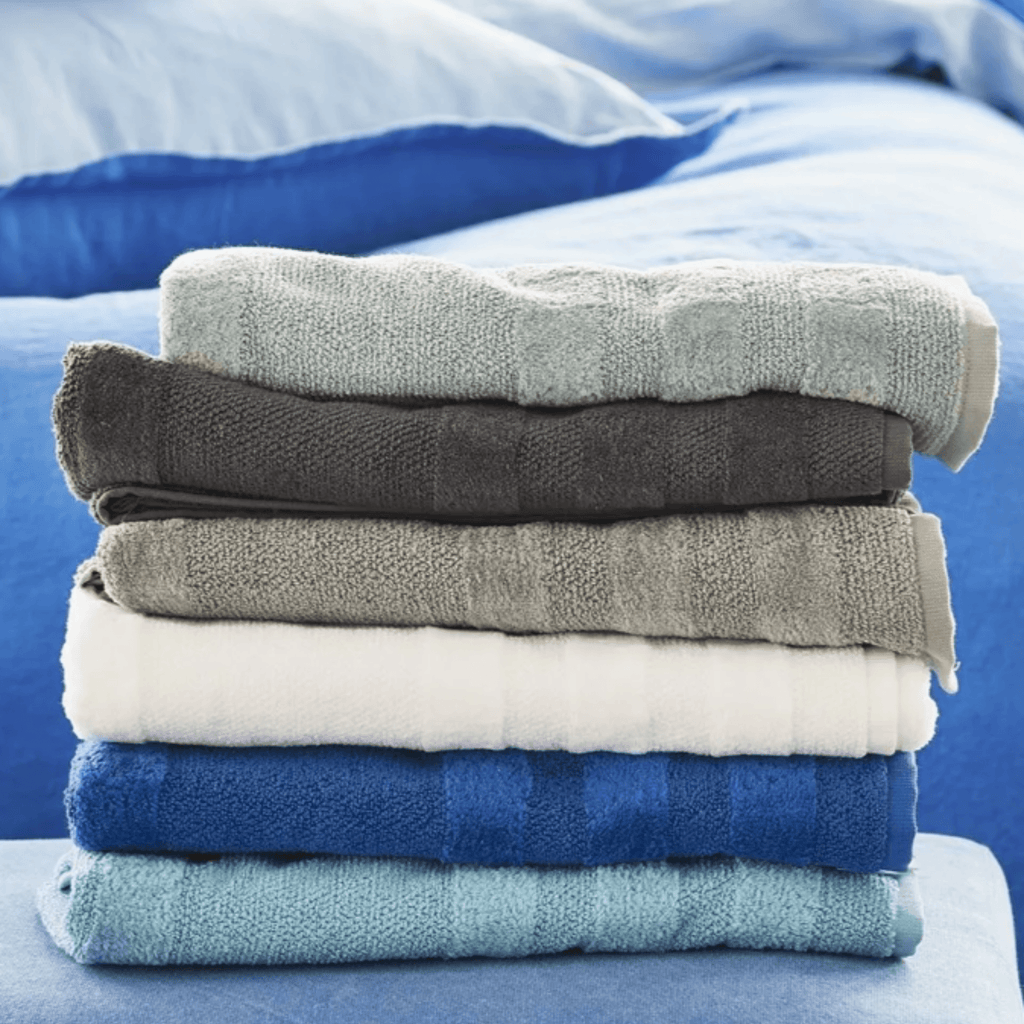 Luxurious 100% Cotton Denim Blue Coniston Towels - Bath Towels - The Well Appointed House
