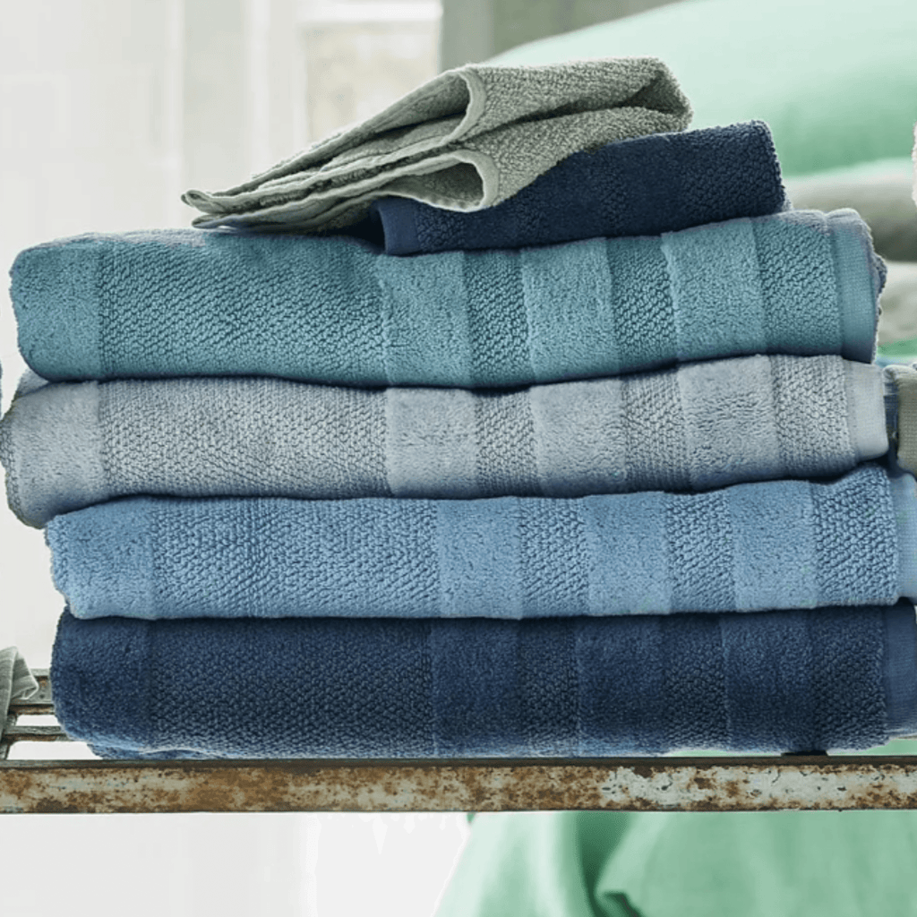 Luxurious 100% Cotton Turquoise Blue Coniston Towels - Bath Towels - The Well Appointed House