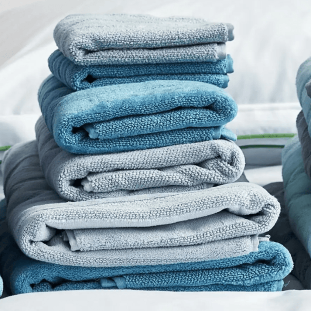 Luxurious 100% Cotton Wedgewood Blue Coniston Towels - Bath Towels - The Well Appointed House