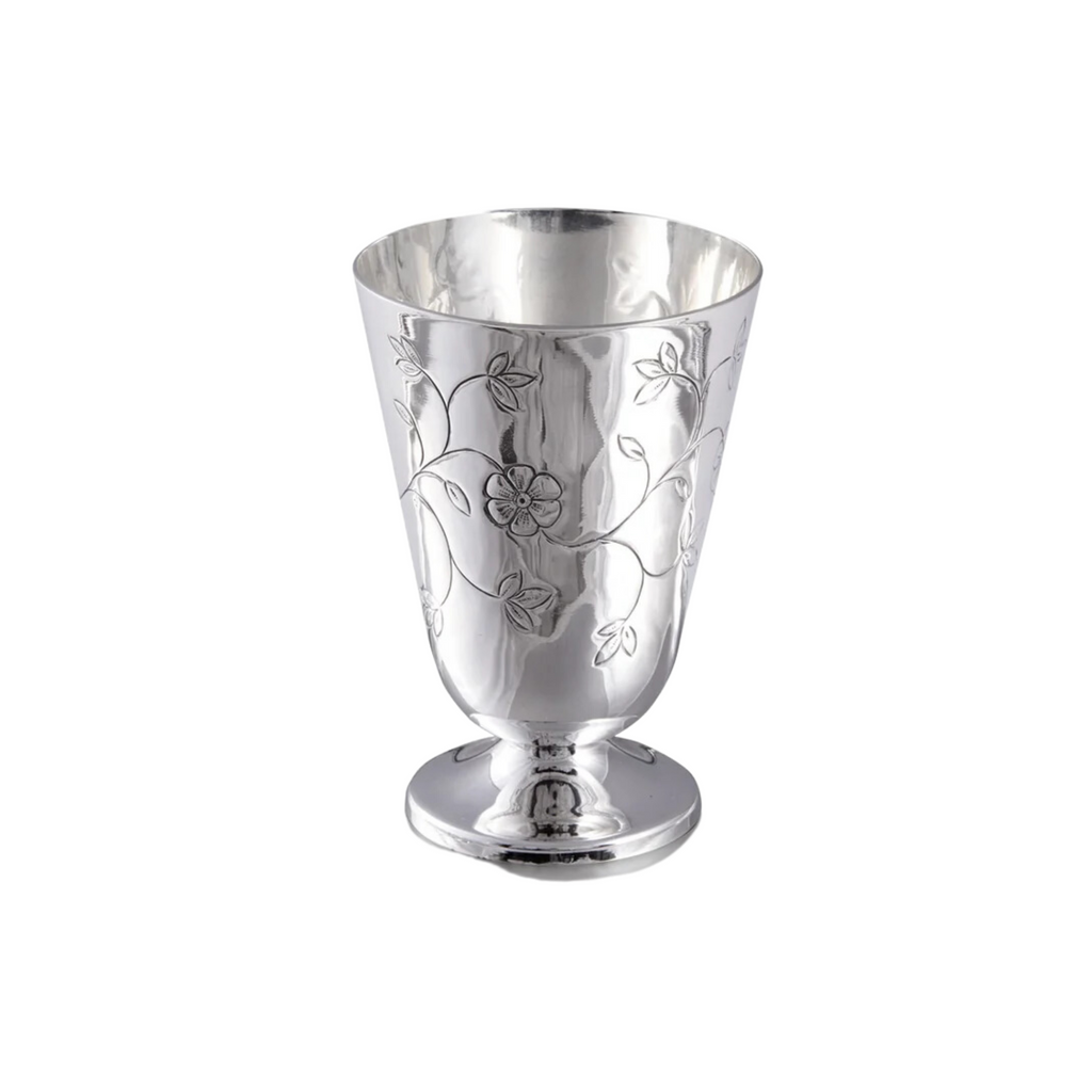 Silver Plated Hand Carved Cup - The Well Appointed House