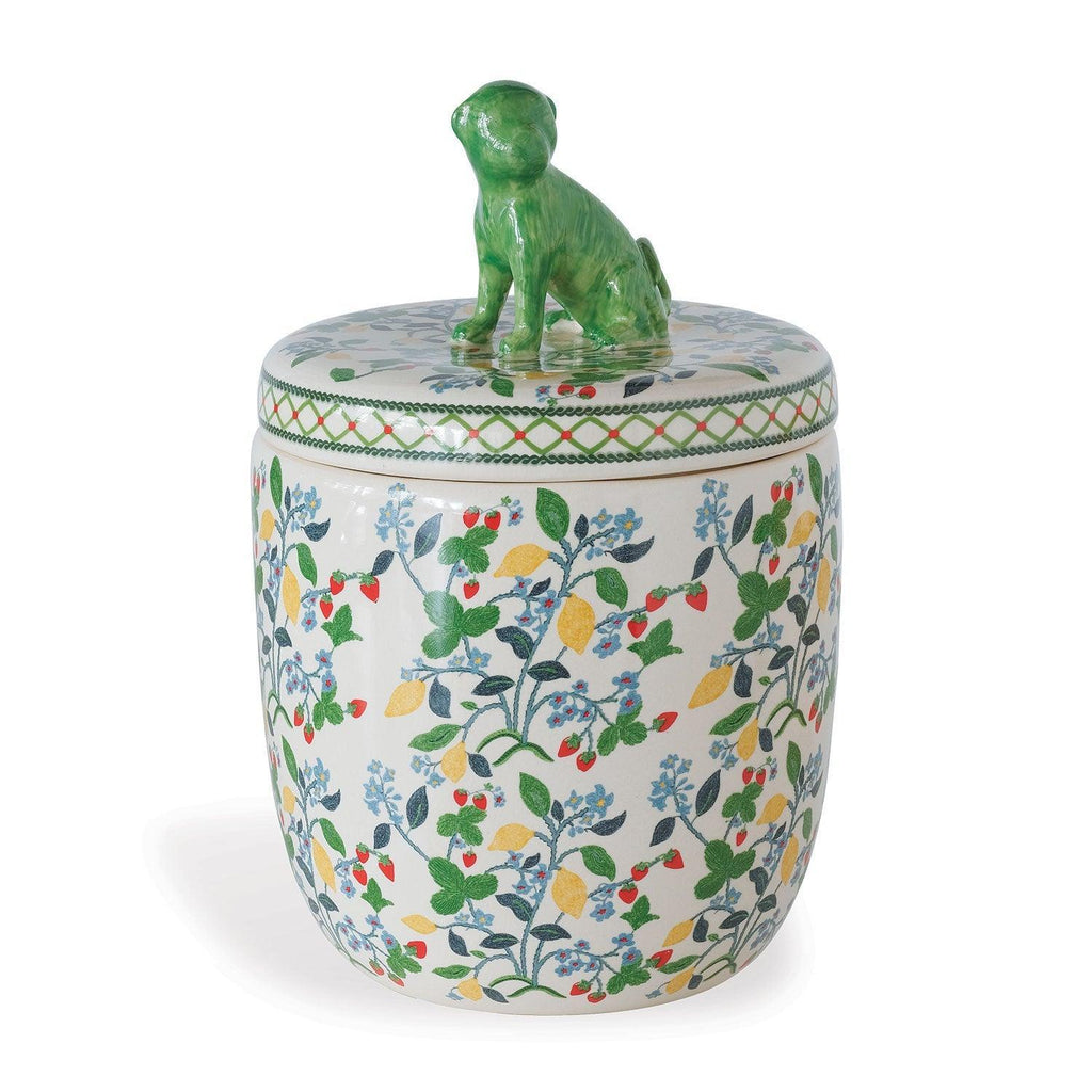 Madcap Cottage Collection Crewel Summer Decorative Jar - Vases & Jars - The Well Appointed House