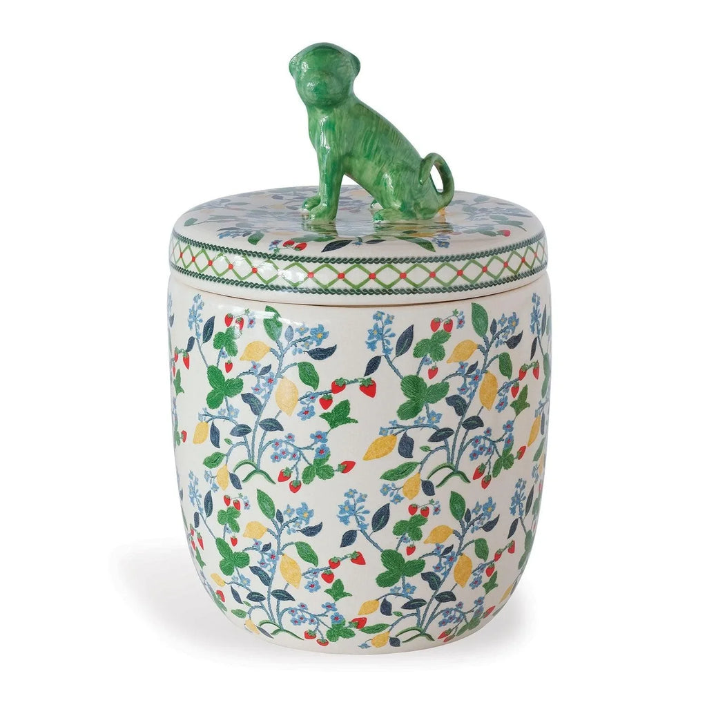 Madcap Cottage Collection Crewel Summer Decorative Jar - Vases & Jars - The Well Appointed House