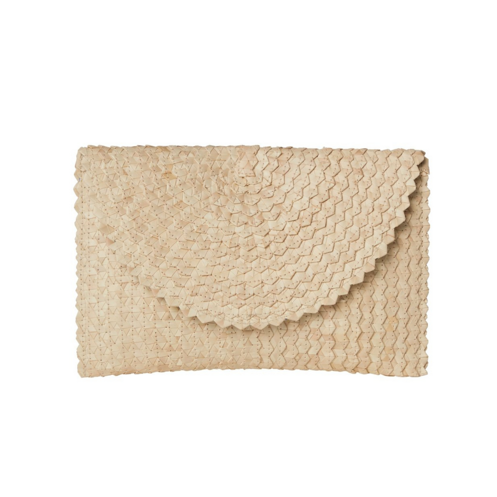 Madison Straw Clutch in Natural - The Well Appointed House