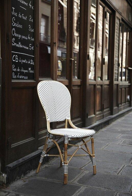 Malacca Cane Rattan Bistro Style Side Chair - Available in Two Colors - Dining Chairs - The Well Appointed House