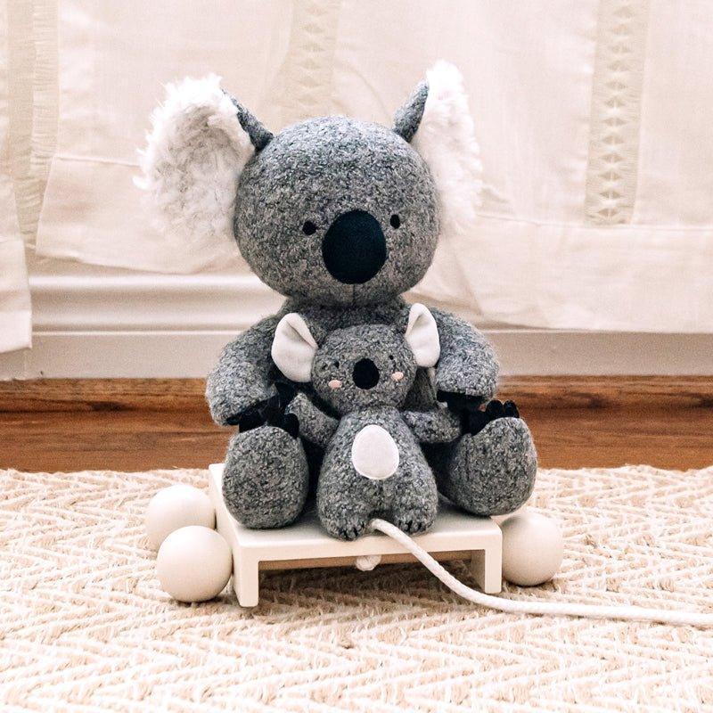 Mama & Baby Koala Pull Toy for Kids - Little Loves Walkers Wagons & Push Toys - The Well Appointed House