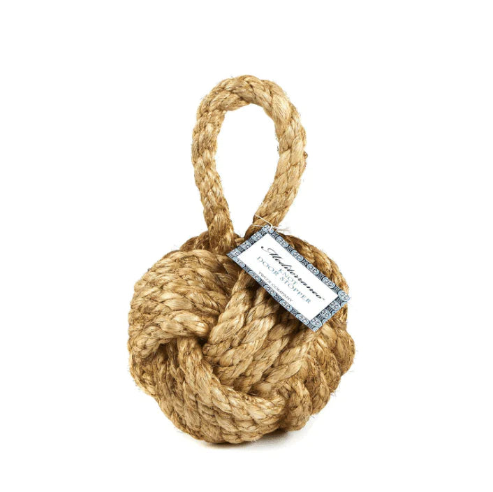 Marseille Knot Nautical Jute Door Stopper - Decorative Objects - The Well Appointed House