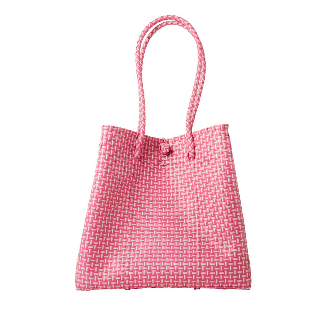 Maxi Ella Tote in Pink Check - The Well Appointed House