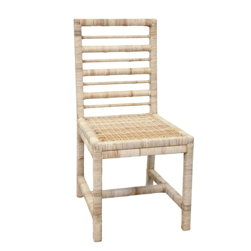 Harvested Rattan Wicker Nautical Inspired Dining Chair - Dining Chairs - The Well Appointed House