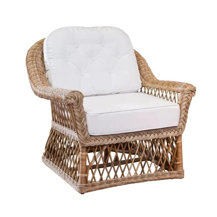 Coastal Woven Lounge Chair - The Well Appointed House