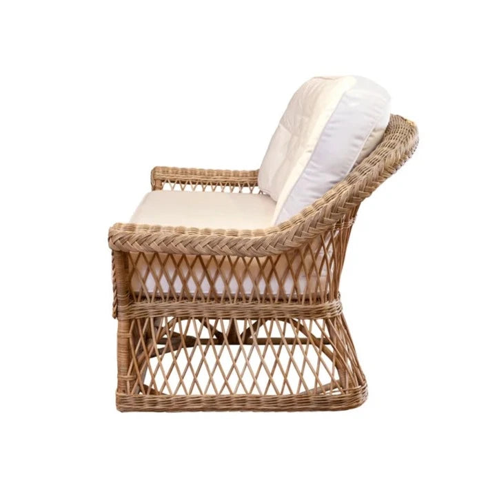 Coastal Woven Lounge Loveseat - The Well Appoitndd House