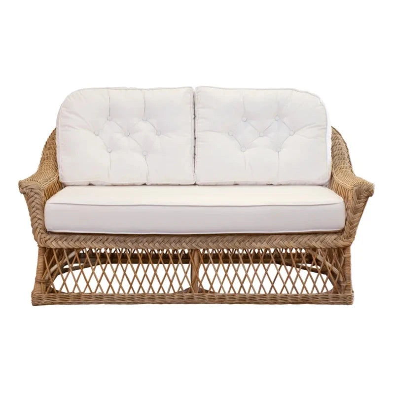 Coastal Woven Lounge Loveseat - The Well Appointed House