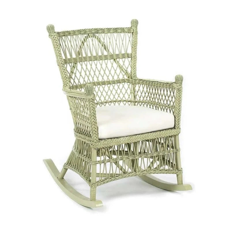 Beehive Wicker Rocker - Outdoor Chairs & Chaises - The Well Appointed House