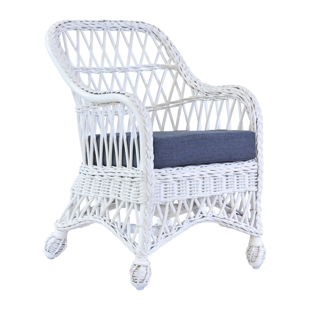 Wicker Armchair for Kids - Little Loves Accent Chairs & Stools - The Well Appointed House