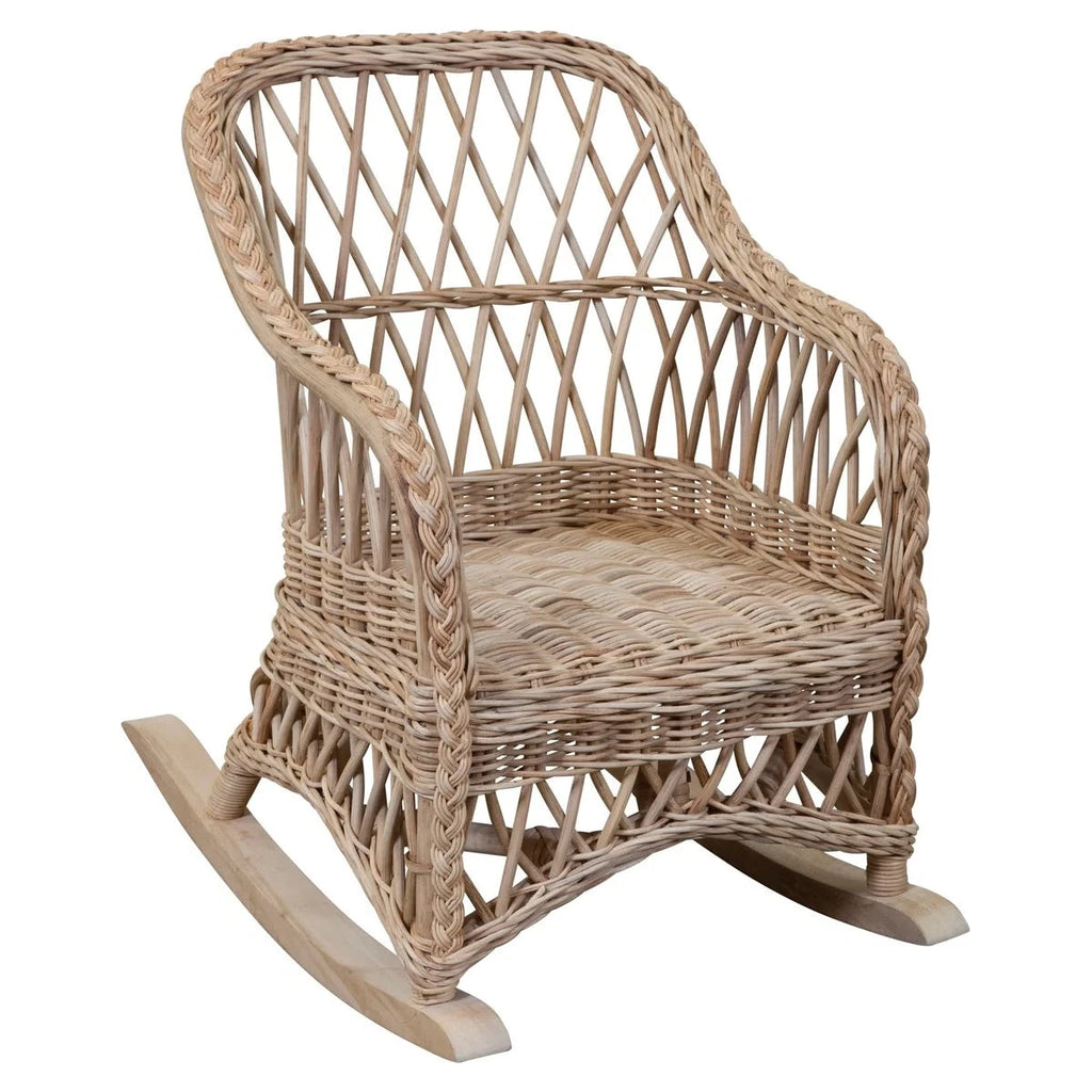 Lemonade Wicker Rocker for Children - Little Loves Accent Chairs & Stools - The Well Appointed House