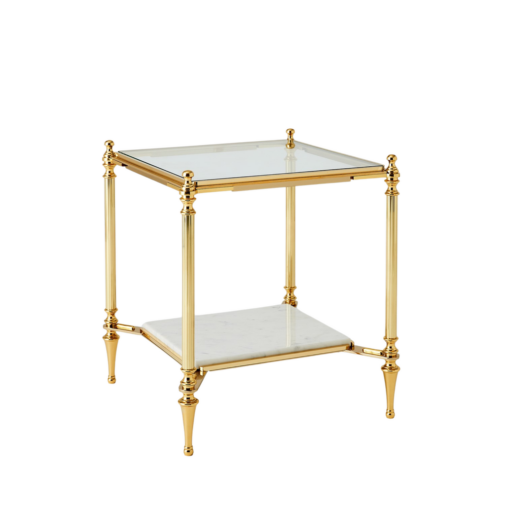 Brass Medford Side Table - The Well Appointed House