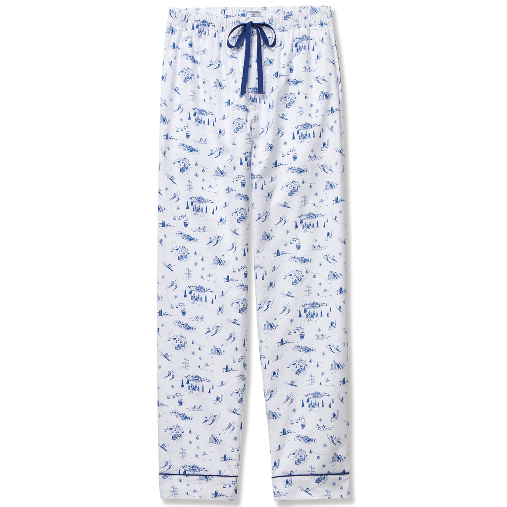 Men's Twill Pajama Pants in Chalet Toile - The Well Appointed House 