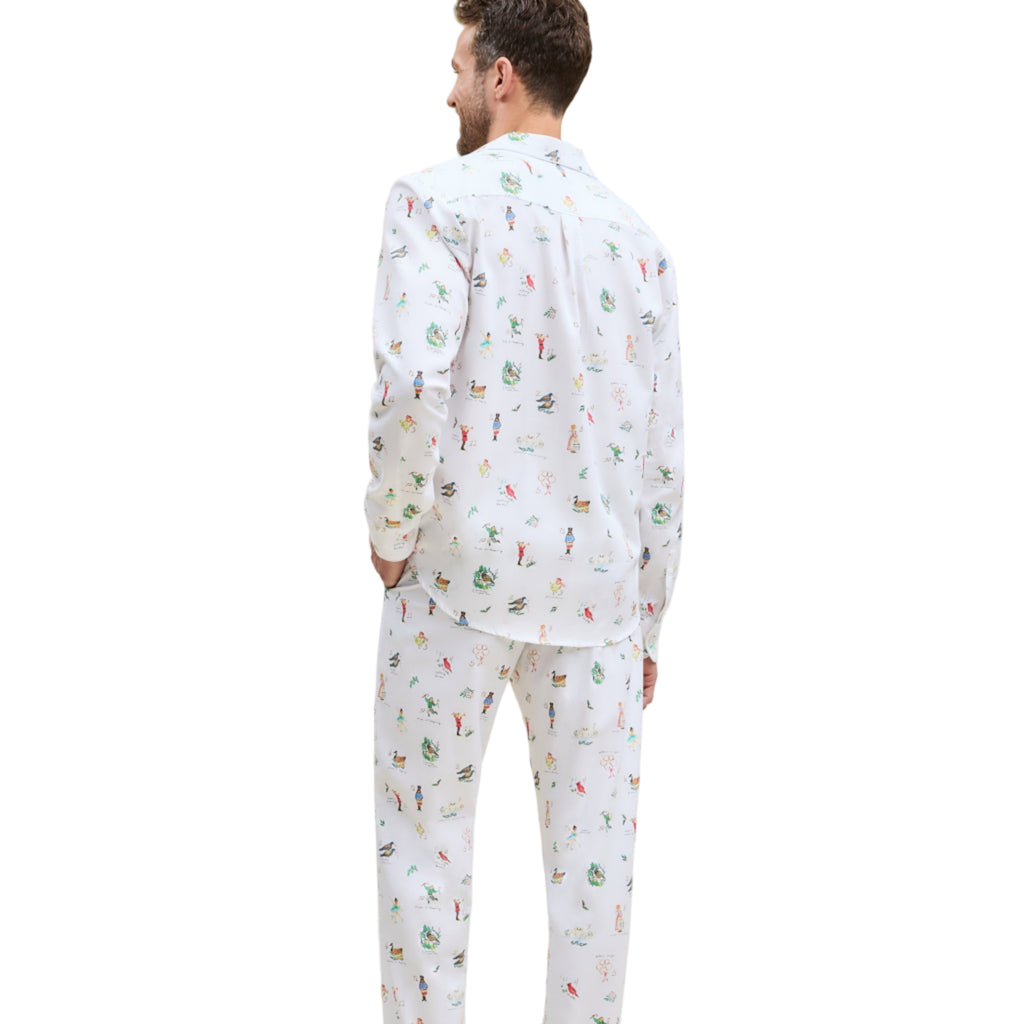 Men's Twill Pajama Set in 12 Days of Christmas - The Well Appointed House 