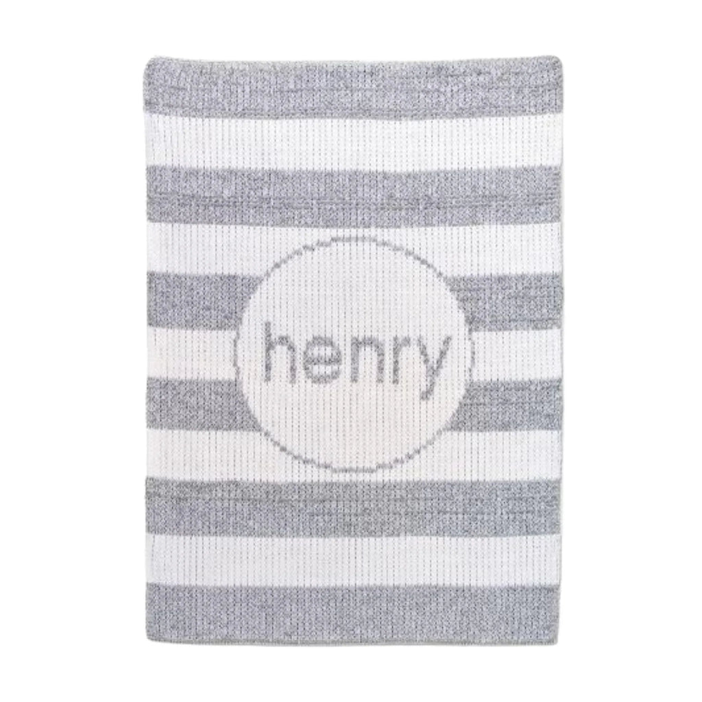 Metallic Modern Stripe Blanket - Baby Gifts - The Well Appointed House
