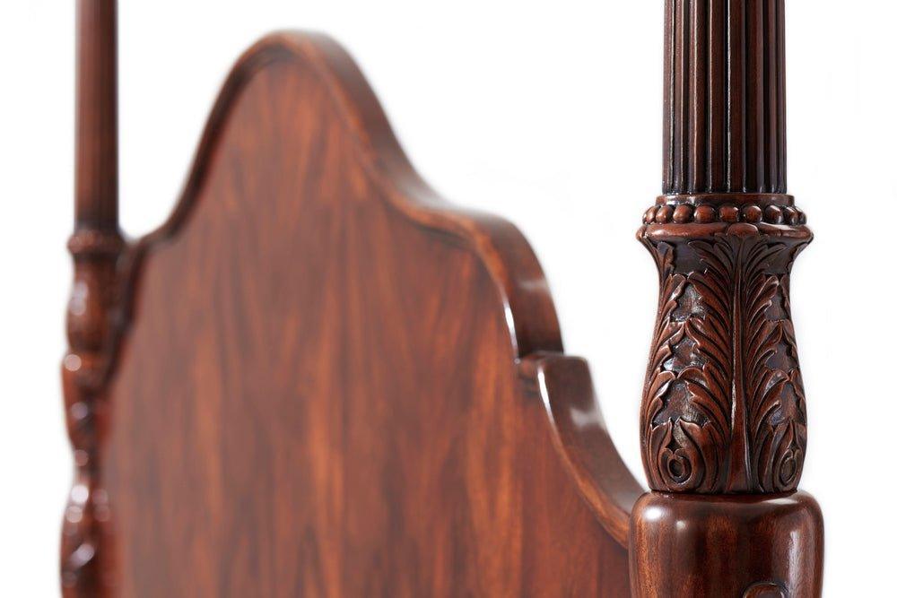 Middleton Rice Four Poster Mahogany King Bed - Beds & Headboards - The Well Appointed House