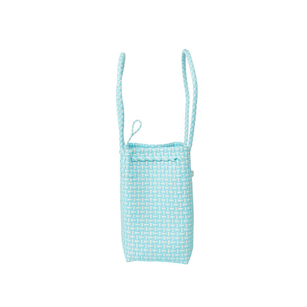 Midi Ella Tote in Light Blue Check - The Well Appointed House