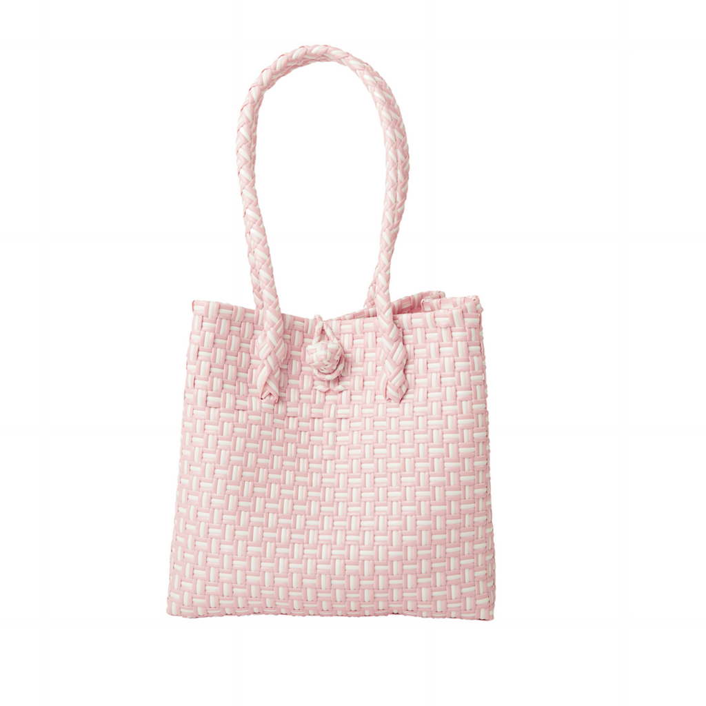 Midi Ella Tote in Light Pink Check - The Well Appointed House