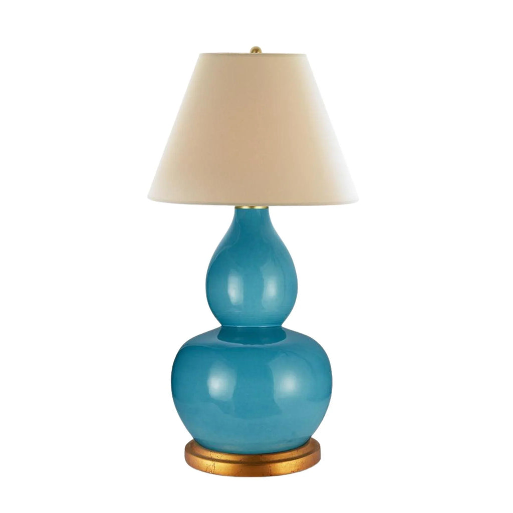 Mineral Ceramic Blue Lamp - Table Lamps - The Well Appointed House