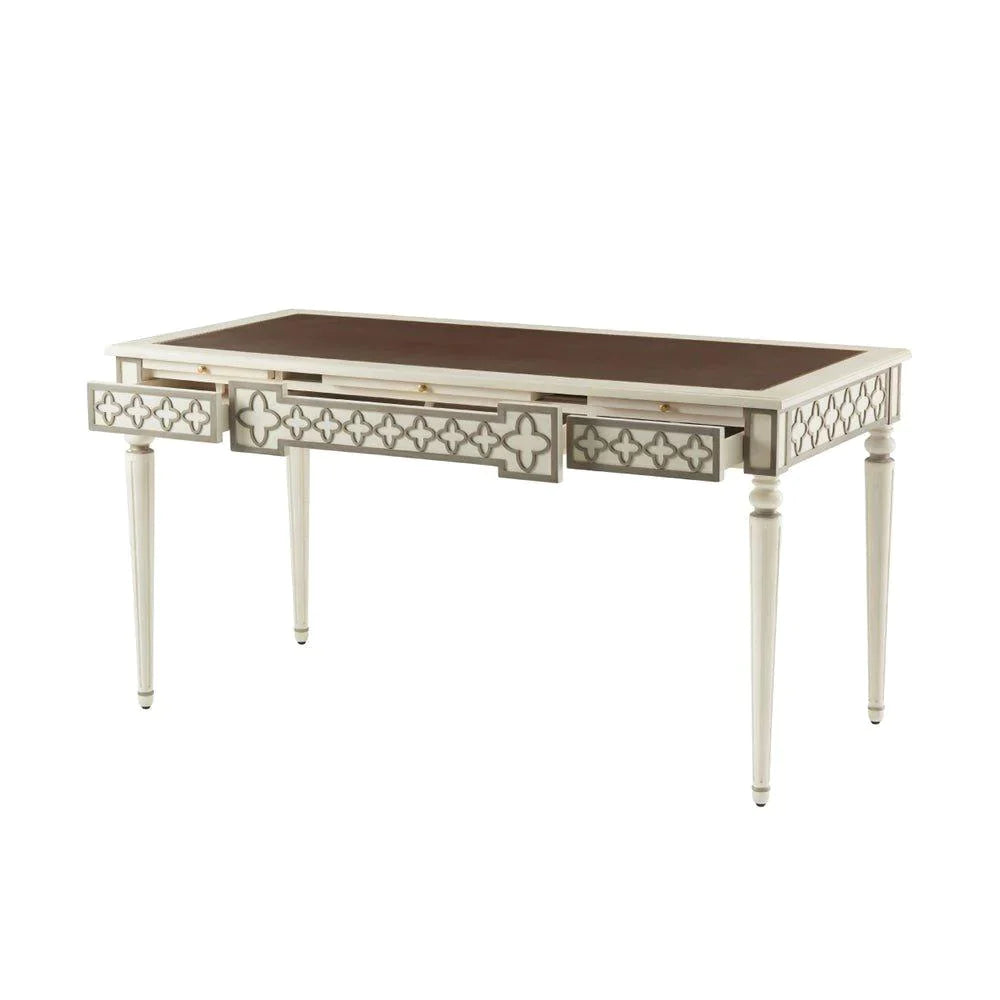 Mirabella Fretwork Writing Table - Desks & Desk Chairs - The Well Appointed House